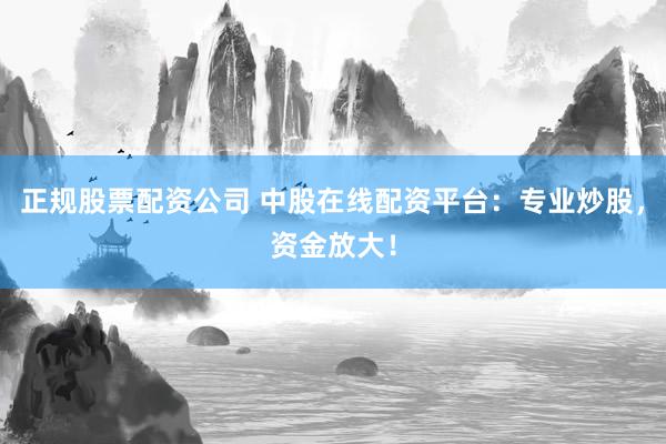 正规股票配资公司 中股在线配资平台：专业炒股，资金放大！