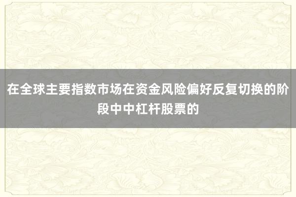 在全球主要指数市场在资金风险偏好反复切换的阶段中中杠杆股票的